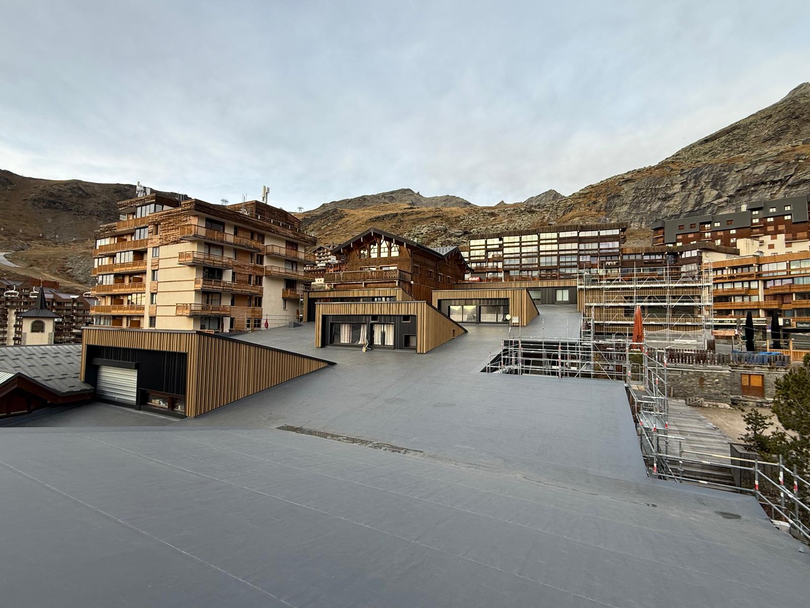 Vue d'un complexe alpin