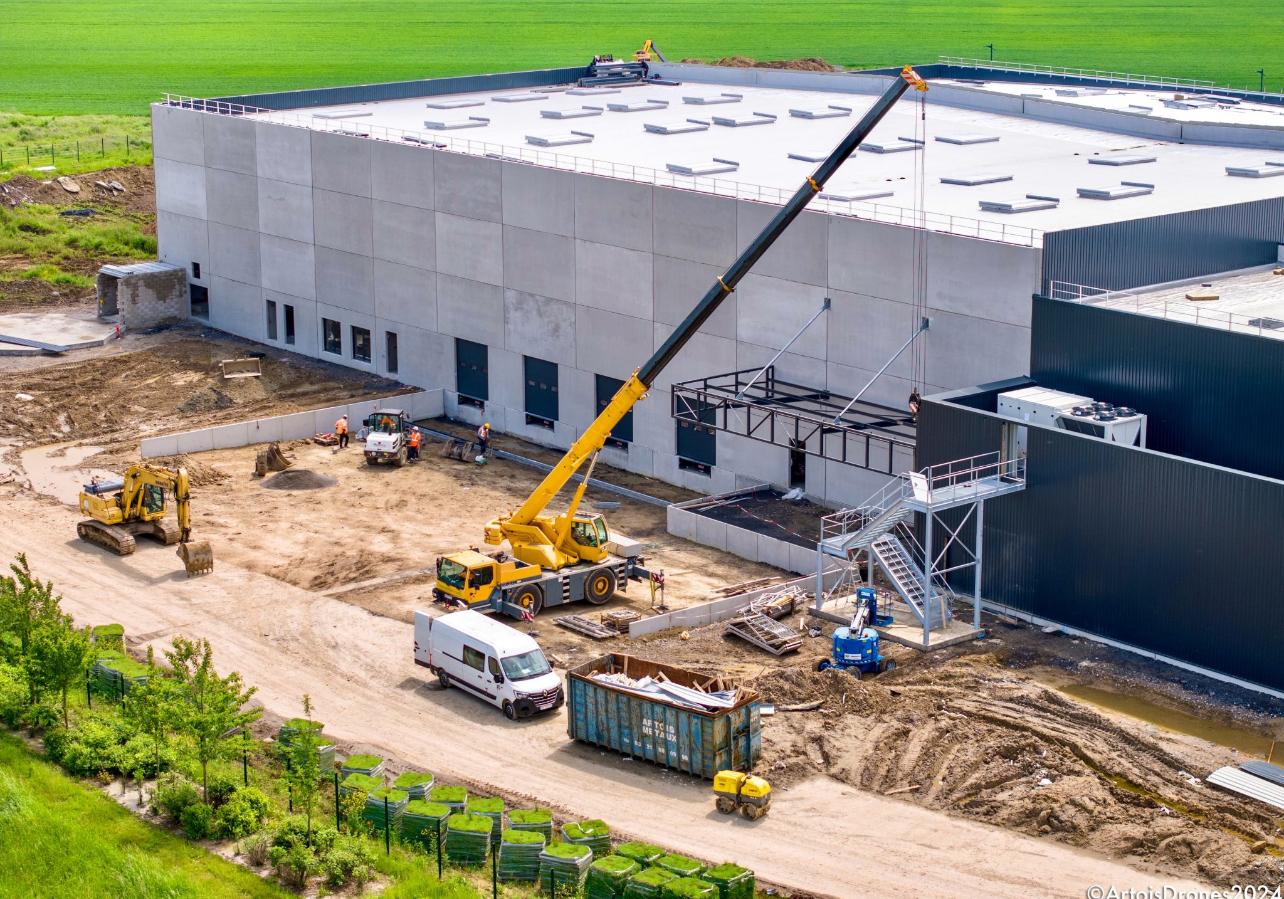 Chantier de construction actif
